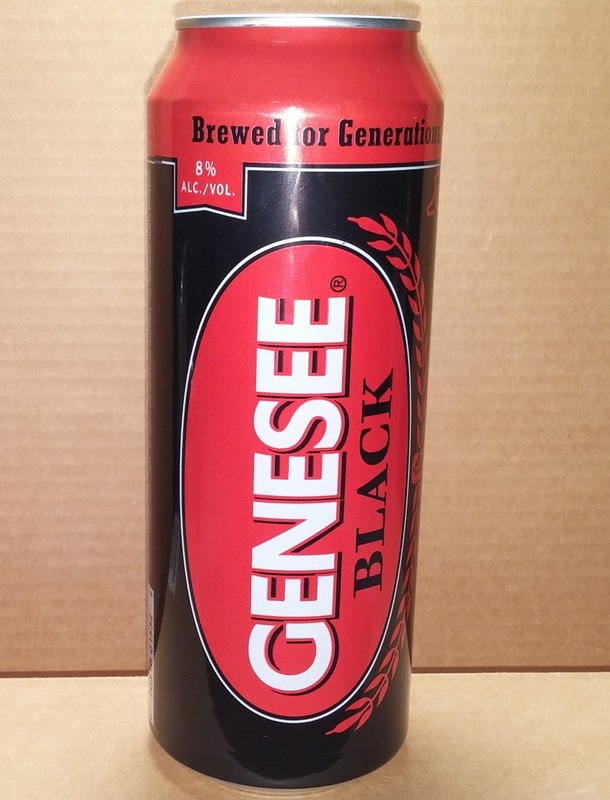 Genesee Black Beer 24 oz. beer can Genesee Brewing Co. Rochester, NY - EMPTY