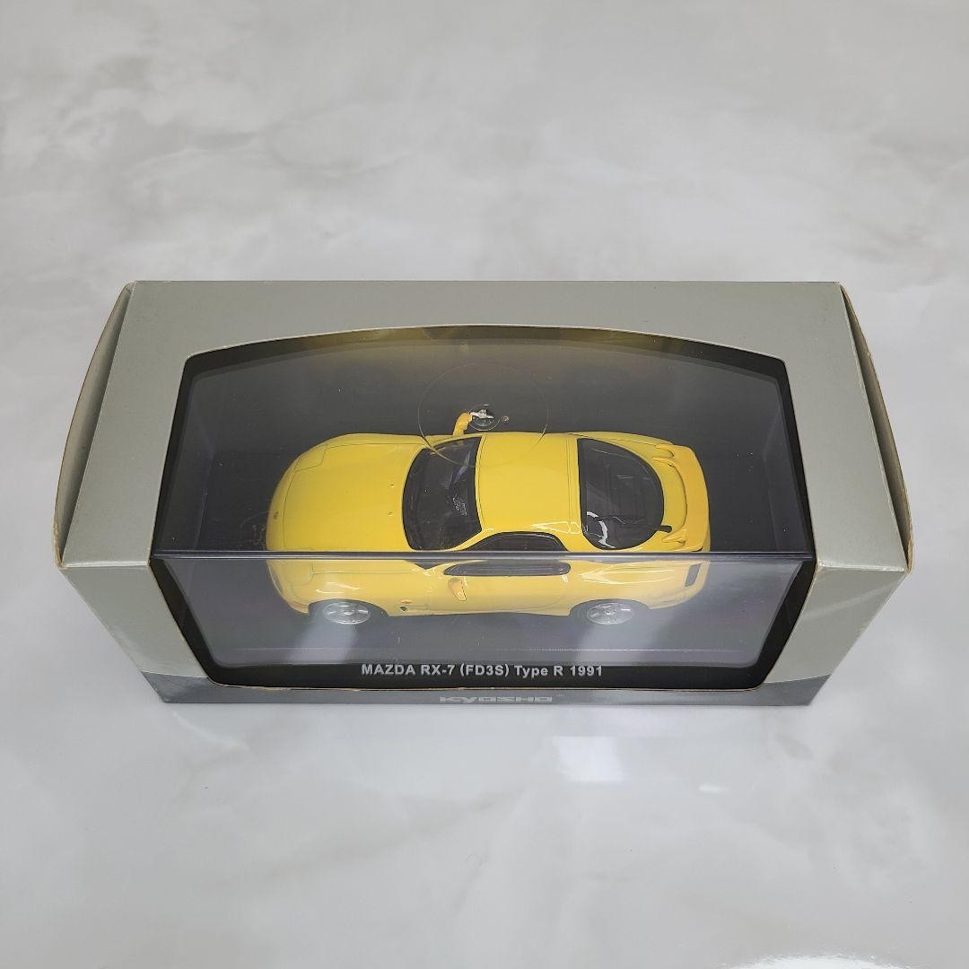 KYOSHO 1/43 ミニカー MAZDA RX-7 FD3S TypeR Kyosho Mazda RX7 FD3S Type R 1/43 Yellow Collector's Edition