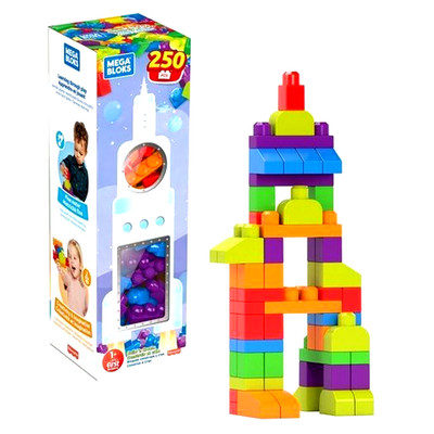 Mega Bloks Build 'N Create Set with 250 Colorful Building Blocks For Children