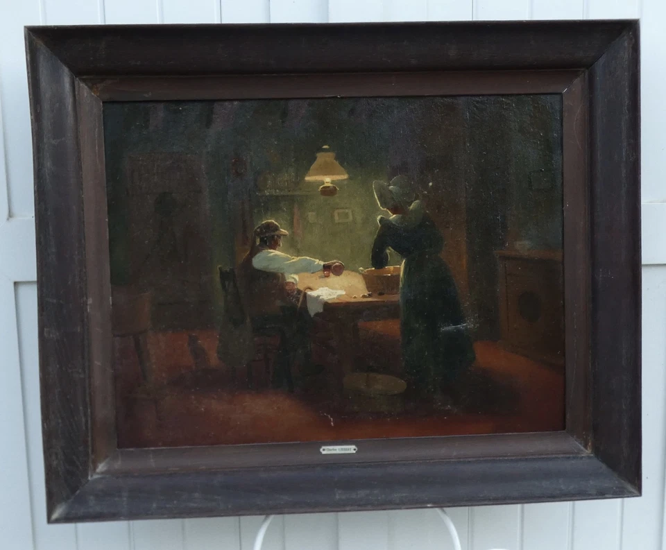 CHARLES LIEBERT 19. Jh. - GROSSE & SCHÖNE LEINWAND ZUM RESTAURIEREN - DAS... - Bild 3 von 4