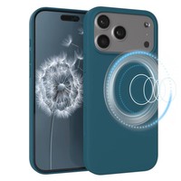 Magsafe HandyhüLle FüR Apple Iphone 17 Pro Max Silikon Cover Schutz Case Petrol