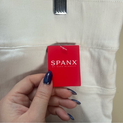 Pantalones ajustados al tobillo desgastados para todos los días Spanx blancos talla 3X nuevos con etiquetas - Imagen 4 de 12