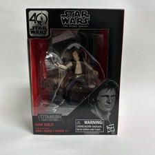 4  Star Wars 40th Anniversary The Black Series Han Solo Titanium Action Figure