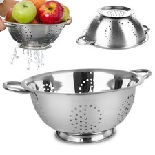 Cedzak Kuchenny Stalowy Durszlak Sitko do Odcedzania Warzyw Owoc&oacute;w 24 cm