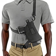 Tactical Sling Shoulder Gun Holster Pistol Shoulder Holster Fits Laser or Light