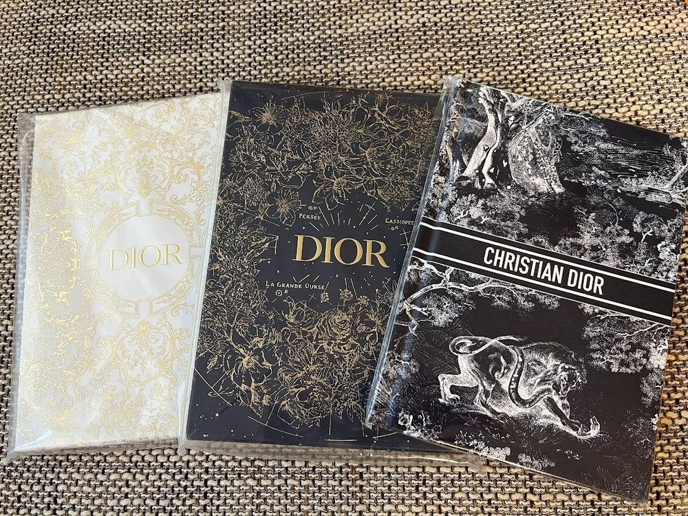 Christian Dior Notebook a set of 3 NEW Authentic Journal novelty