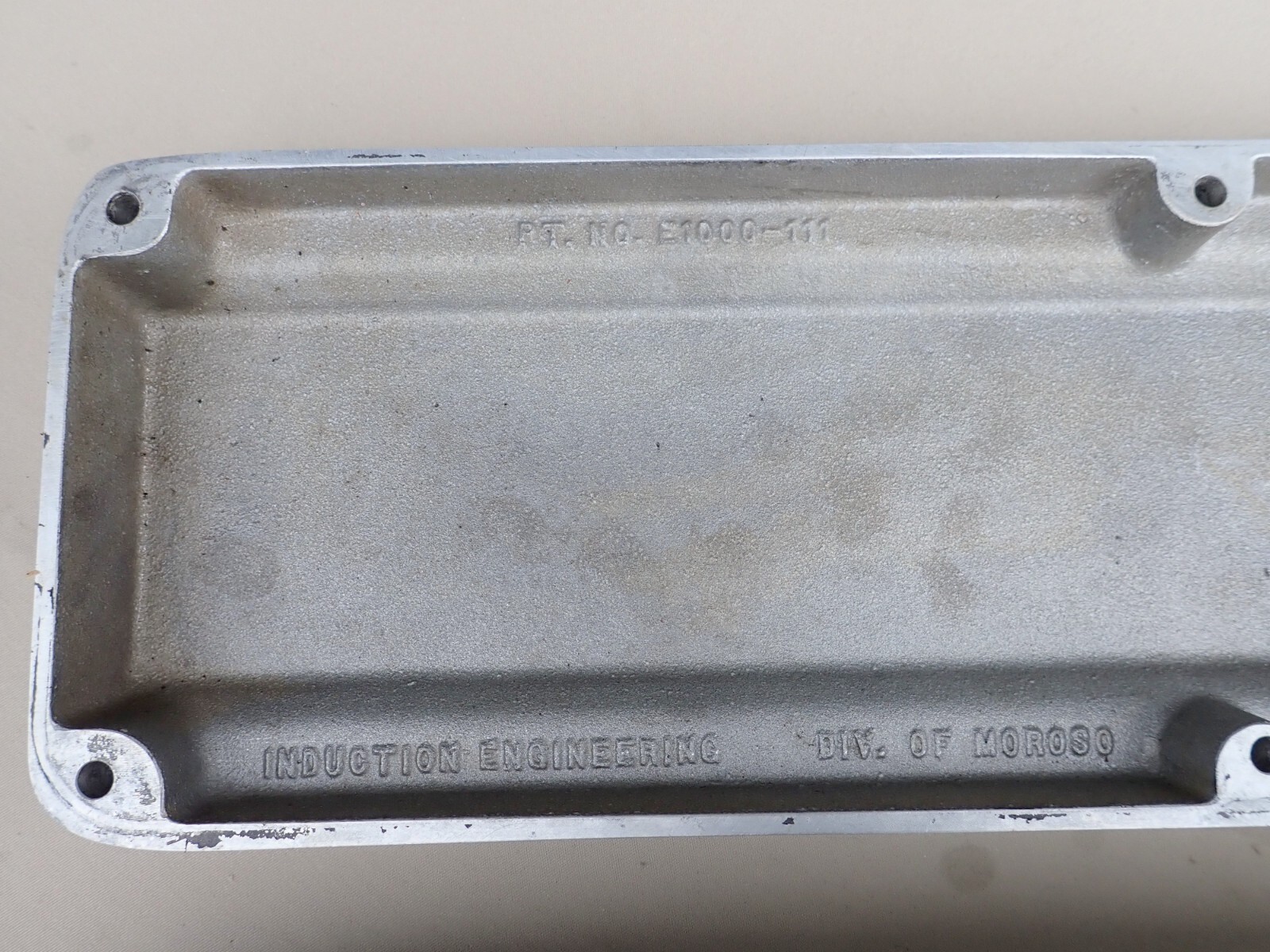 Vintage SBC 2 Piece Wide Valve Covers Moroso Induction Engineering Larson SWEET! eBay