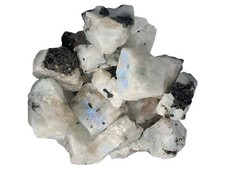 Rainbow Moonstone -High Grade- Rough Rocks for Tumbling -Wholesale Stone India 