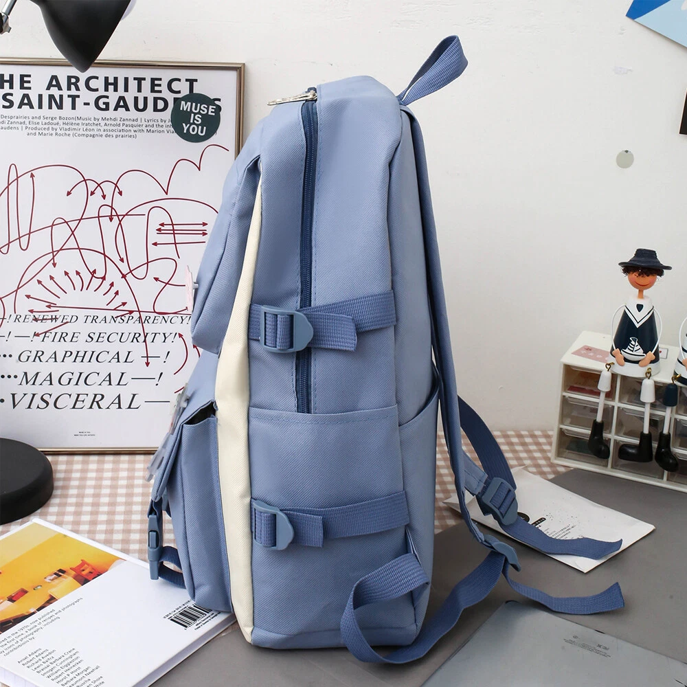 5Pcs Girls School Bag Set Women Backpack Student Bookbag Travel Bag Handbag - Picture 12 of 24