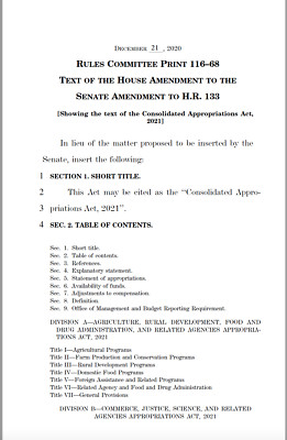 5,593 Page 21 December 2020 House & Senate Pandemic Relief Passed Bill on CD