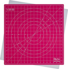 Rotating Cutting Mat 18" X 18" - Square 360 Rotating Self Healing Mat with Inno