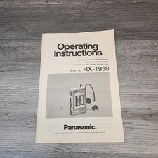 Operating Instructions For Ultra Compact AM-FM Radio Cassette Recorder RX-1950