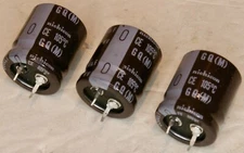 3300uf 35v 105°C 22x25mm Snap In Electrolytic Capacitor Nichicon Quantity 3