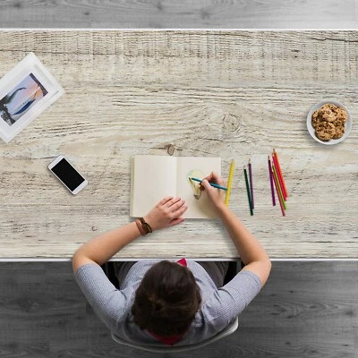 DECORMAT Schreibtischunterlage Tischunterlage für Zuhause Mauspad Altes Holz 120x60