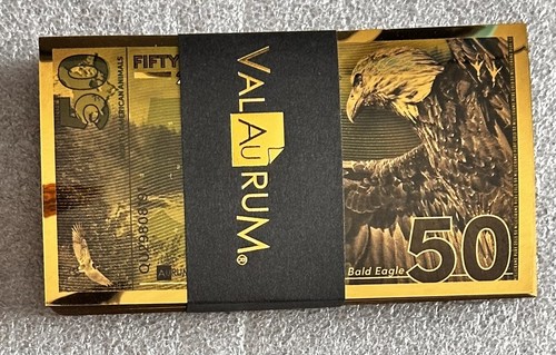 Gold Aurum Note - 50mg (Bald Eagle, 24K) *FREE SHIPPING* - Picture 3 of 3