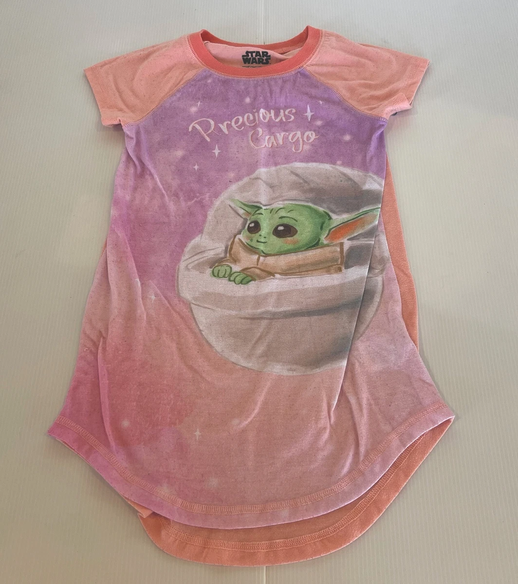 Star Wars Girls Pink Precious Cargo Mandalorian Grogu Nightgown