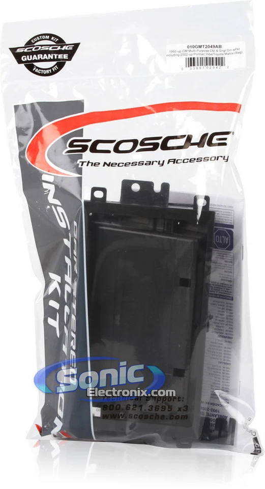 Kit de tablero de instalación Scosche GMT2049AB Single DIN para Select 1992-up GM Foto 3 de 3