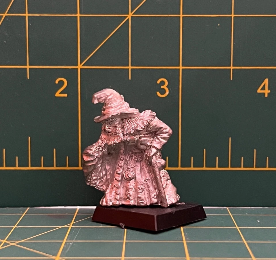 GW Citadel Warhammer Fantasy Oldhammer C02 Wizard: Baygar 1985 Metal Raro Fuera de Stock Foto 2 de 4