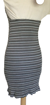Stretchy Y2K Style Skater Halter Striped Mini Dress American Eagle Cali S | eBay Stretchy Y2K Style Skater Halter Striped Mini Dress American Eagle Cali S | eBay