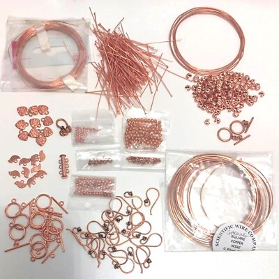 KUPFER SCHMUCK ZUBEHÖR KOPF PINS VERSCHLÜSSE DRAHT SPACER CHARMS - BASTELN DESTASH