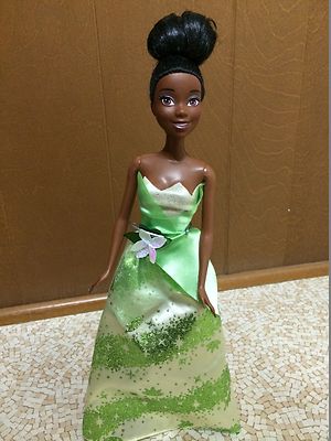 Barbie Doll Disney Princess Tiana AA African American Green Gown Dress |  eBay