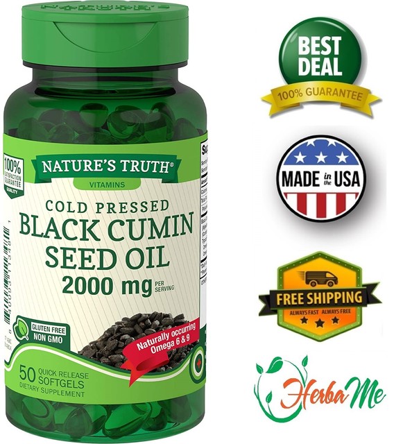 Kiva Black Seed Oil Capsules, 2000 mg per Serving Organic, ColdPressed and RAW eBay