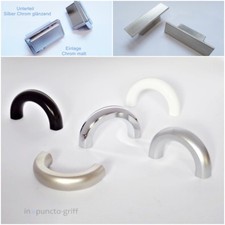 Möbelgriffe Schubladengriff Griffe Tür Silber Edelstahl Weiß Schwarz 32 mm V167