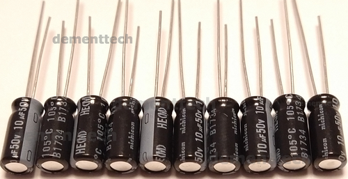 Condensatori Elettrolitici 100uF 50V Low ESR 105°C – 5 Pezzi