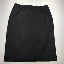 Evan Picone Suit Skirt Black Pencil Midi Fully Lined Corpcore Essentials Size 12