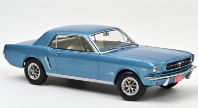 FORD Mustang Coupe - 1965 - bluemetallic - NOREV 1:18