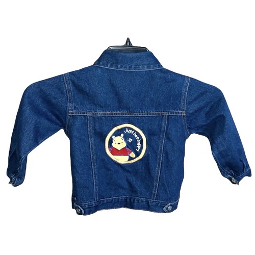 Disney Kids Jean Jacket Size 4T Blue Winnie The Pooh - Picture 6 of 9