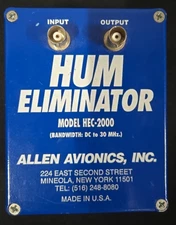 Allen Avionics HEC-2000 Video Hum Eliminator