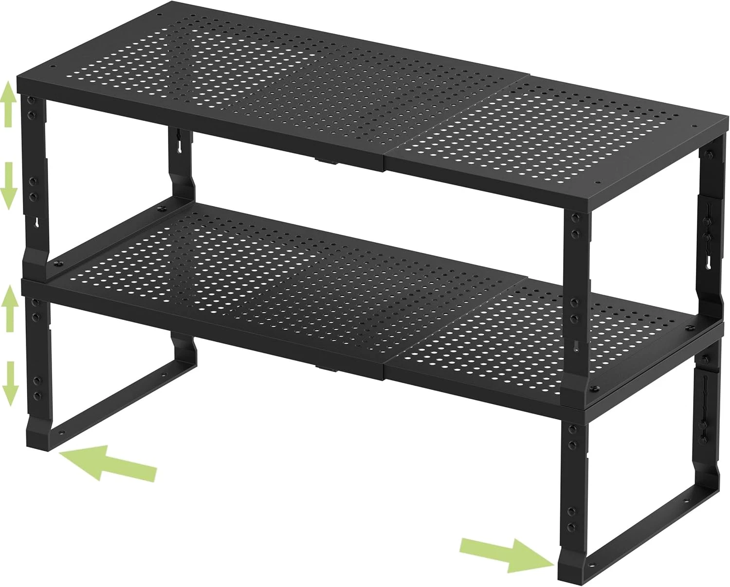 Expandable Stackable Spice Rack Organizer - 2 Pack (Large, Black)
Opens in a new window or tab