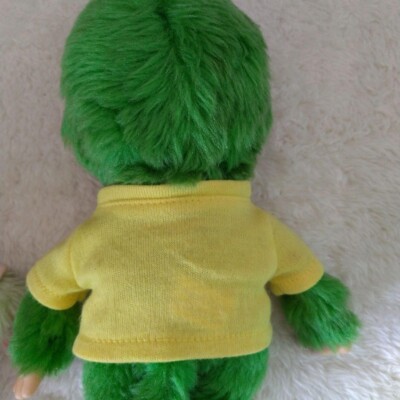 Monchhichi Aichi Expo Limited 2005 Green doll stuffed Vintage Rare
