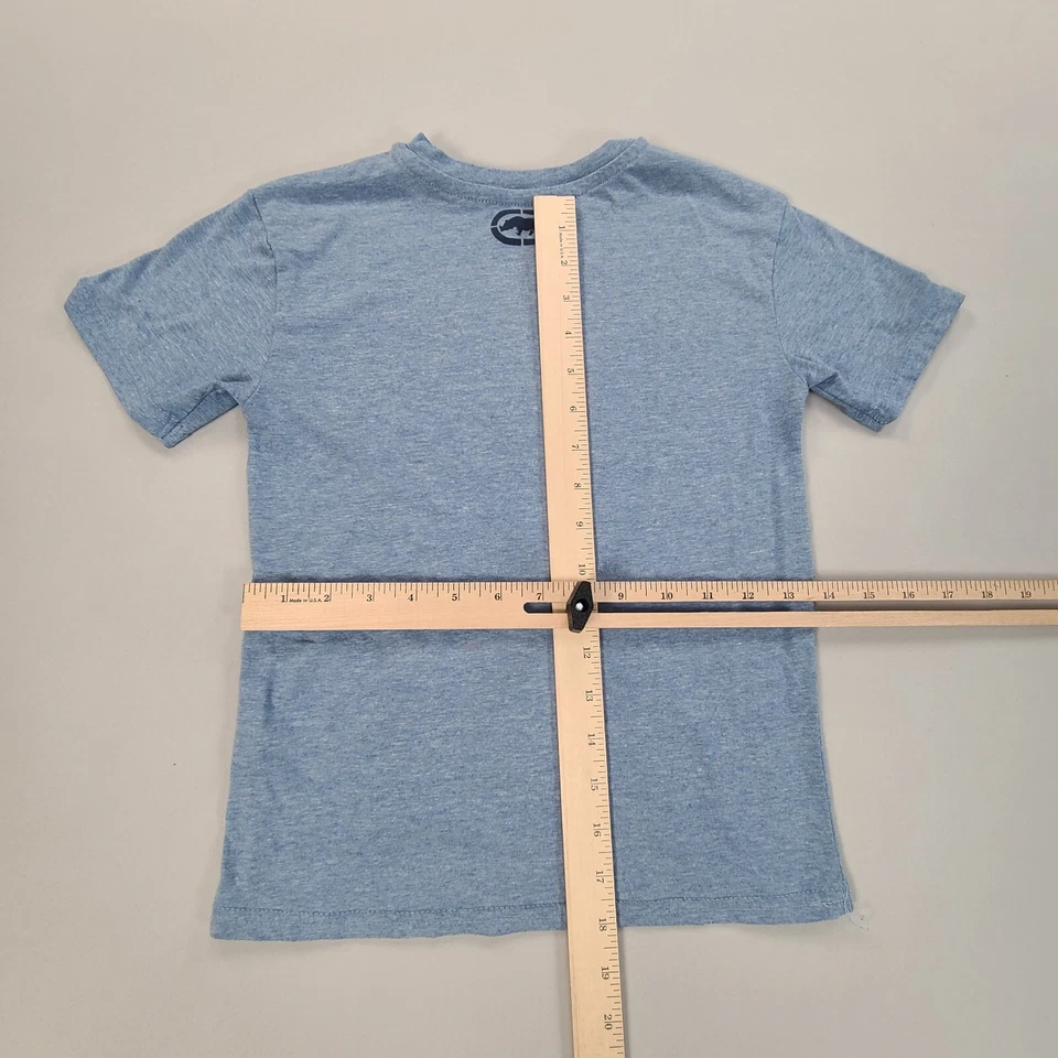 Рубашка Ecko Unltd для мальчиков размер 7 синяя с надписью спортивная повседневная для активного отдыха молодежная детская - Изображение 3 из 4