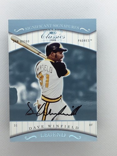 Dave Winfield [Significant Signatures] #193 2001 Donruss Classics card