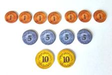 ISTANBUL BASE GAME Replacement Pieces Money 1s 5s 10s Parts As Shown