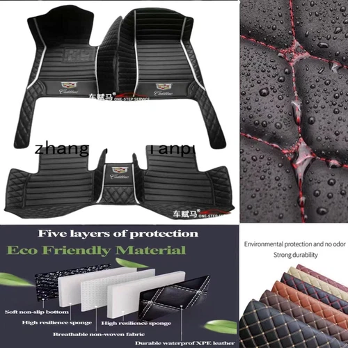 For Cadillac All Models Car Floor Mats Waterproof Front Rear Carpets Auto Mats - Imagen 24 de 41