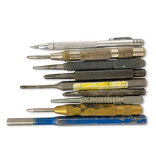 Dasco Pro 590 5/6 in, Stanley 11 3/4-2/32 and Assorted Steel Pin Punch Set, 9 Pc
