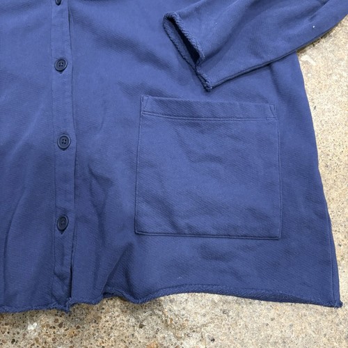 eileen fisher jersey knit organic cotton cardigan blue 1X - Picture 2 of 5