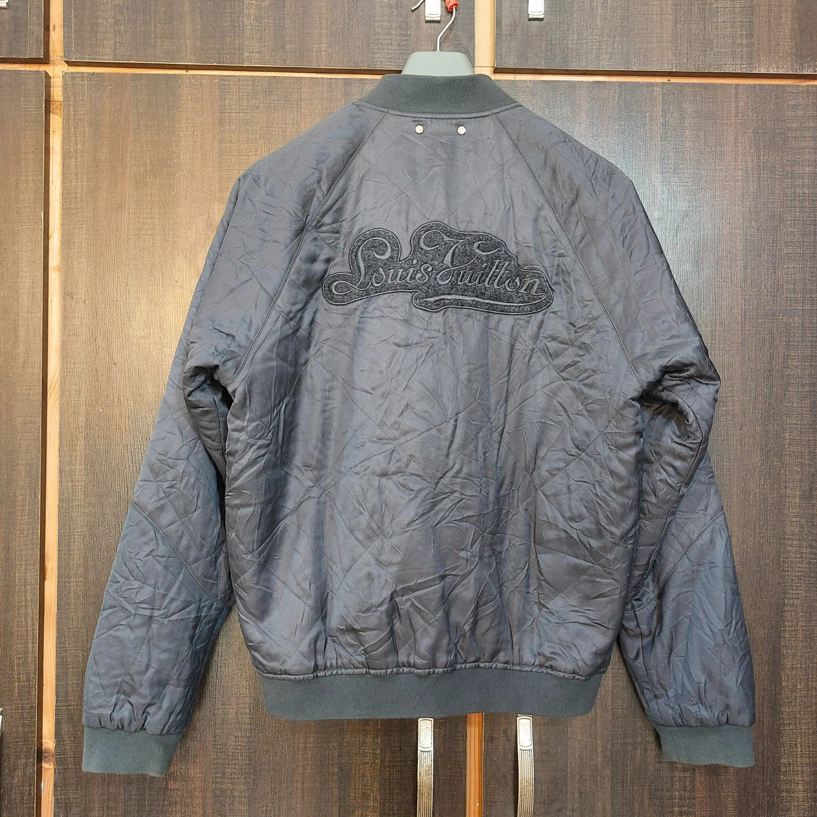 LOUIS VUITTON（LV） Giacca bomber reversibile ricamata marina Louis Vuitton taglia 52