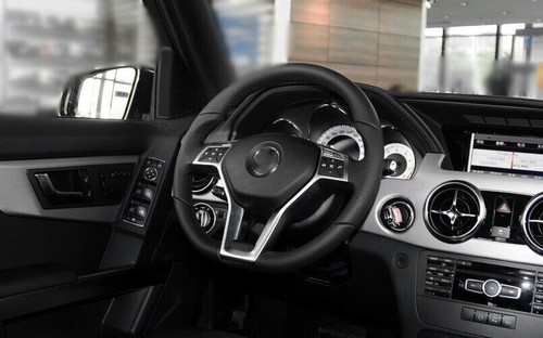 For 2013-2014 Benz GLK Carbon Fiber ABS Steering Wheel Moulding Frame Cover Trim - Picture 5 of 6