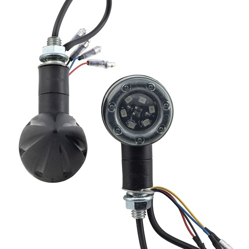 Paio Indicatori Direzione Moto Frecce Luce Stop Posizione Universale LED Scooter - Afbeelding 1 van 3