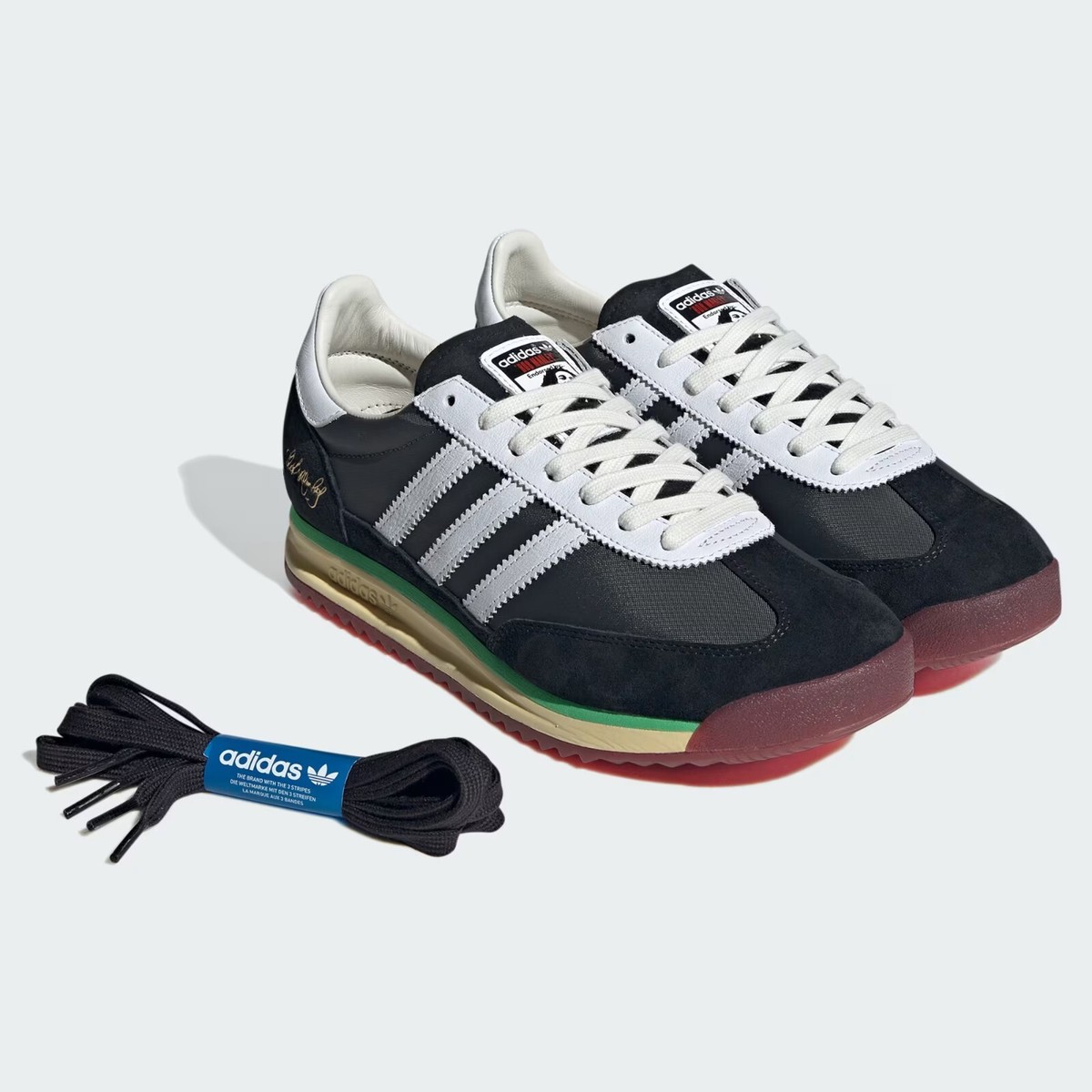 Adidas x Bob Marley SL 72 Core Black Cloud White JR7973 [Men