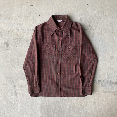 Levi s Red Black Button Front Long Sleeve Plaid Shirt Men s Medium