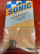 Sonic Light 3/32 64 Pitch 52 Tooth Aluminum Drag Crown Gear Mid America Raceway