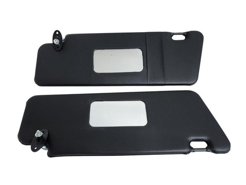 Sunvisors Set Pair For Mercedes W124 / W201 1984-1995 2 pcs Left Right Black - Picture 1 of 5