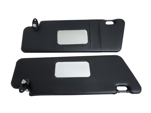 Sunvisors Set Pair For Mercedes W124 / W201 1984-1995 2 pcs Left Right Black - Picture 2 of 5