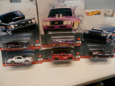 2020 Hot Wheels Power Trip Set of 5 Cars Car Culture 1/64 Diecast Cars  n