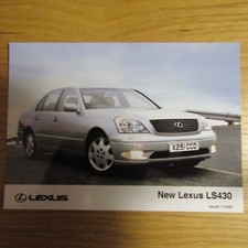 LEXUS LS 430 LS430 4.3 V8 Front 7" x 5" UK Press Photo Photograph November 2000